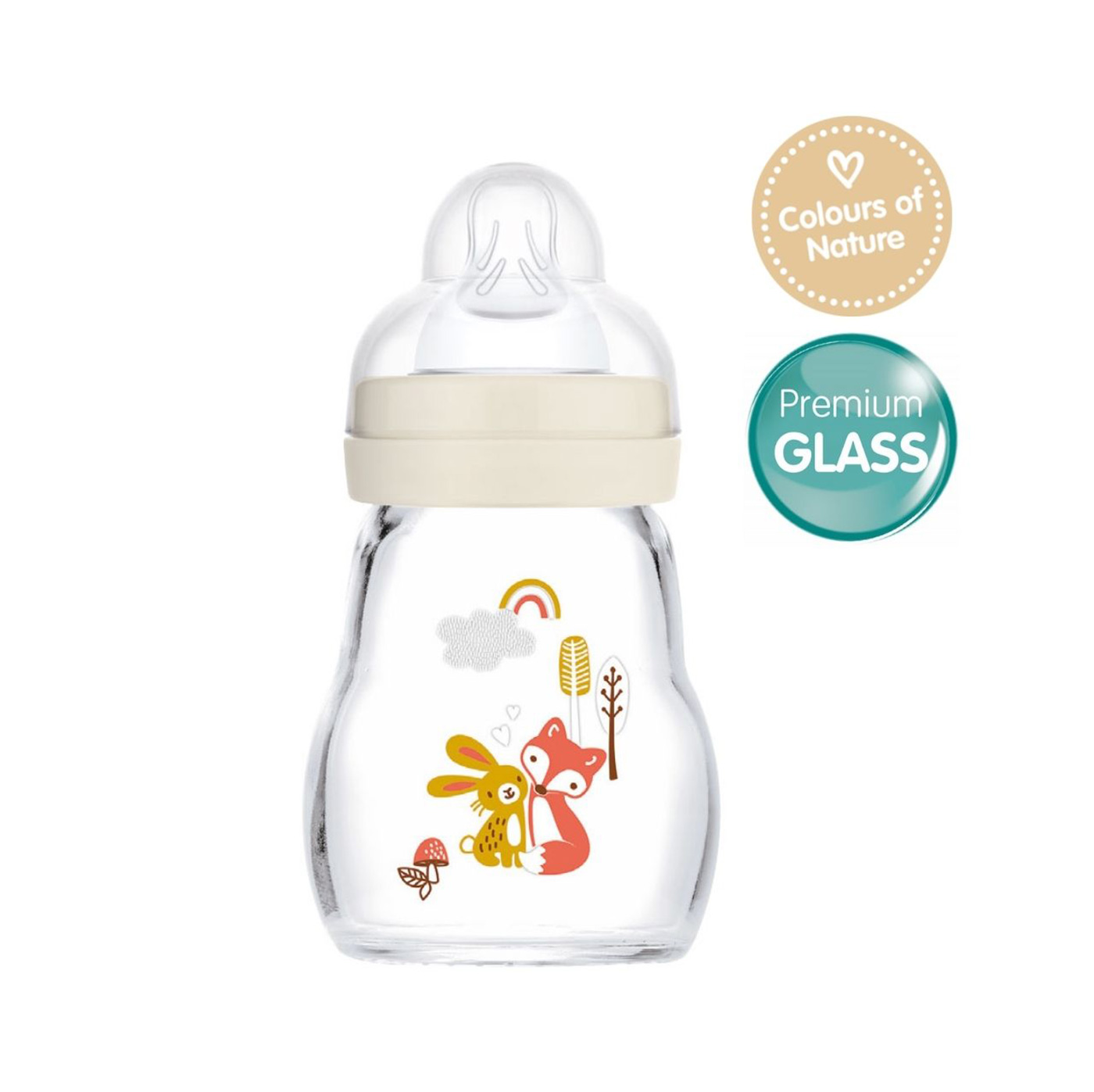 Easy Start™ Anti Colic Baby Bottle 130ml Colors of Nature, Matt Linen